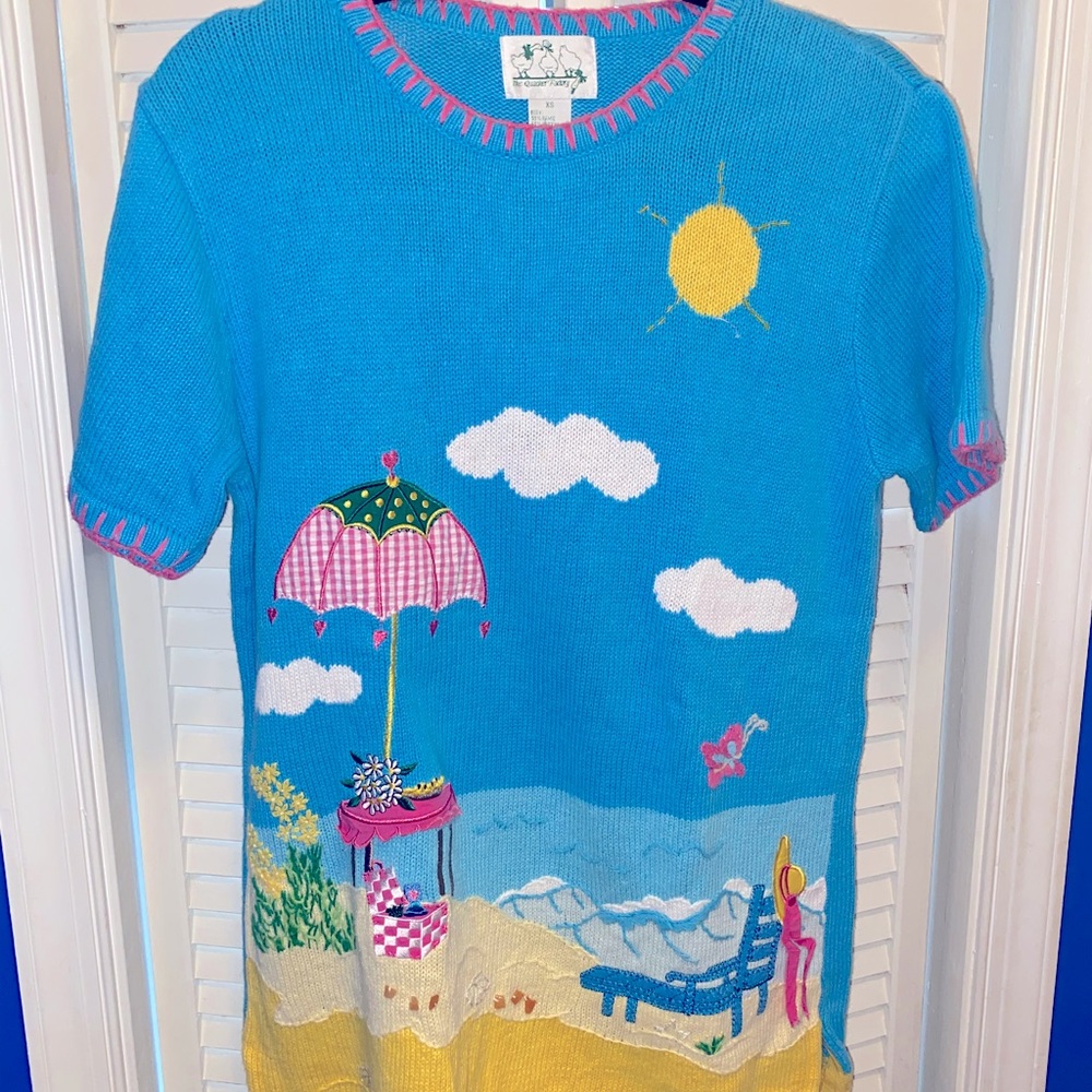 Quacker Factory summer sweater, size XS